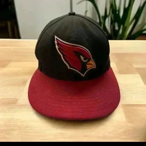 Arizona Cardinals New Era  Black and Red Fitted Ball Cap. Size 7 5/8. #NFL - Picture 1 of 6